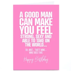 Card Factory Personalised Punk Birthday Card - A Good Man
