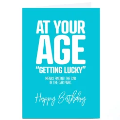 Card Factory Personalised Punk Birthday Card - At Your Age