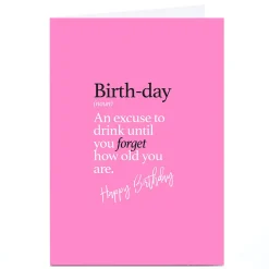 Online Personalised Punk Birthday Card - Birth-Day Funny|Birthday