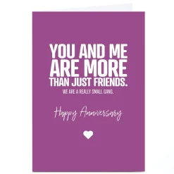 Personalised Punk Cards Anniversary Card - More Than Friends Anniversary|Funny