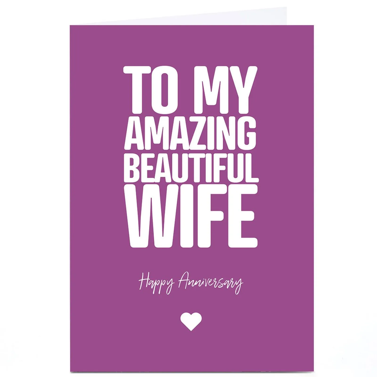 Personalised Punk Cards Anniversary Card - Amazing Beautiful Wife Funny|Anniversary