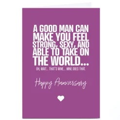 New Personalised Punk Cards Anniversary Card - That's Wine Funny|Anniversary