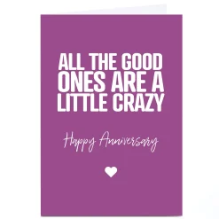 Hot Personalised Punk Cards Anniversary Card - Little Crazy Anniversary|Funny