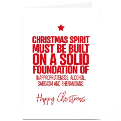 Discount Personalised Punk Christmas Card - Christmas Spirit Funny|Christmas