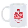 New Personalised Punk Christmas Mug - I Spy with my little Eye Personalised Mugs|Mugs