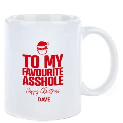 Card Factory Personalised Punk Christmas Mug - To my Favourite
