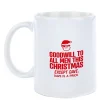 Card Factory Personalised Punk Christmas Mug - Good will to all men