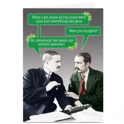 New Personalised Quitting Hollywood Christmas Card - Burgled Funny|Christmas