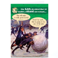 New Personalised Quitting Hollywood Christmas Card - Snowball Funny|Christmas