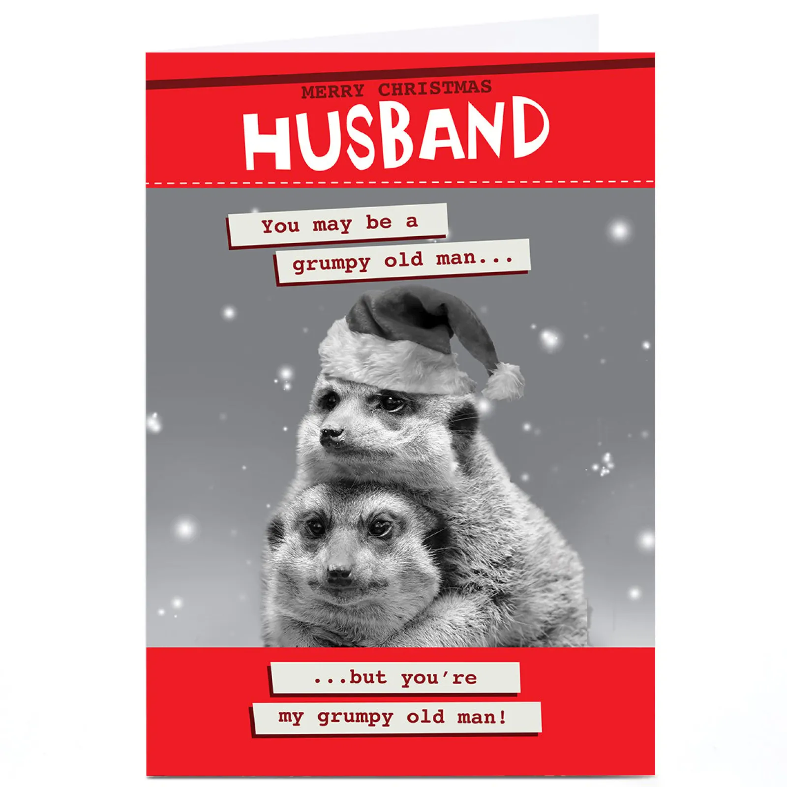 Best Personalised Quitting Hollywood Christmas Card - Two Meerkats Funny|Christmas