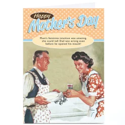 Personalised Quitting Hollywood Mother's Day Card - Mum's Intuition Funny