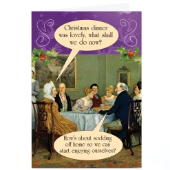 Sale Personalised Quitting Hollywood Christmas Card - Old Couple Funny|Christmas