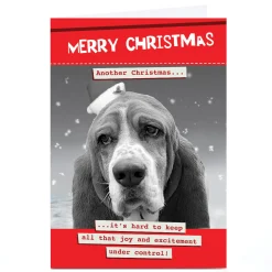 Sale Personalised Quitting Hollywood Christmas Card - Merry Christmas Dog Funny|Christmas