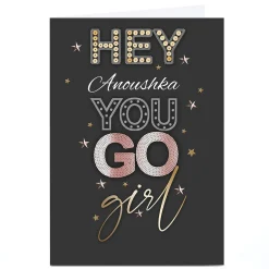 Personalised Rachel Clynick Card - You go Girl Graduation|Congratulations