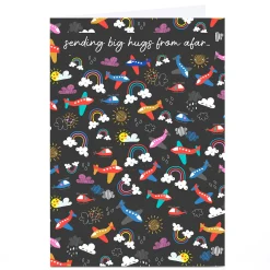 Card Factory Personalised Rachel Griffin Birthday Card - Sending Big Hugs From Afar