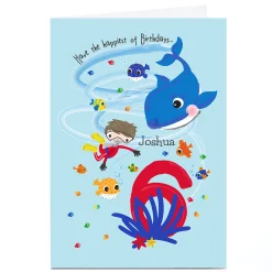 Best Personalised Rachel Griffin Birthday Card - 6, Happiest Of Birthdays Kids For Grandson|Grandson