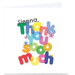 Card Factory Personalised Rachel Griffin Card - Thank you