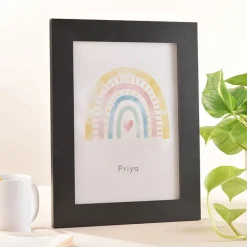 Kids Card Factory Personalised Rainbow Framed Print