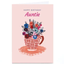Card Factory Personalised Rebecca Prinn Birthday Card - Flowers & Mug