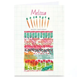 Card Factory Personalised Rebecca Prinn Birthday Card - Cake