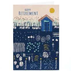 Online Personalised Rebecca Prinn Retirement Card - Garden Shed Retirement