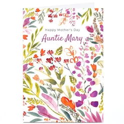 Card Factory Personalised Rebecca Prinn Mother's Day Card - Floral