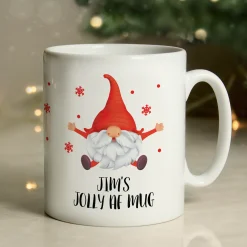 Card Factory Personalised Red Gonk Christmas Mug