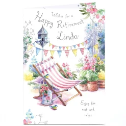 Card Factory Personalised Retirement Card - Enjoy The Rest