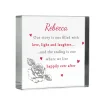 Sale Personalised Rose Heart Glass Token Personalised Jewellery And Keepsakes|Jewellery & Keepsakes