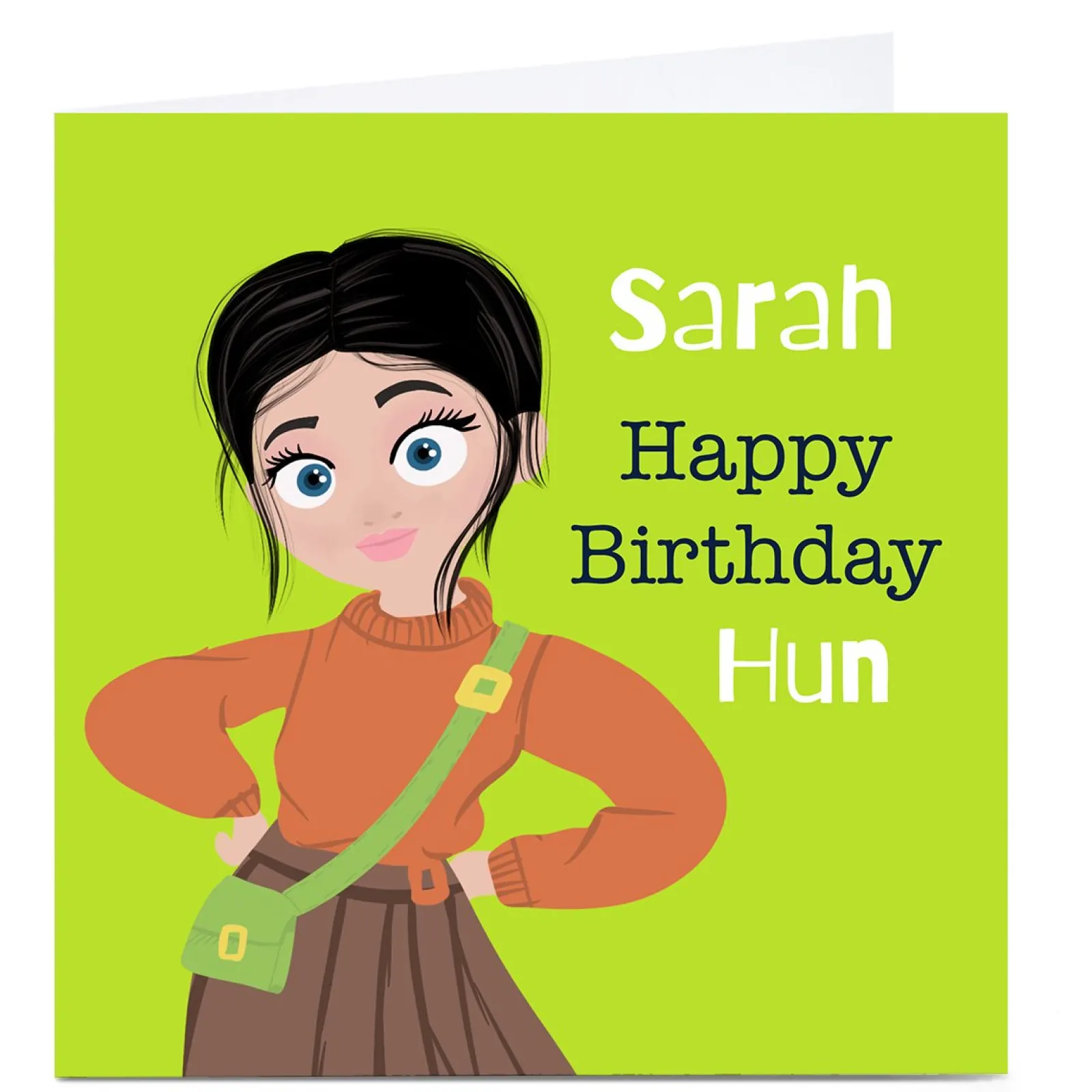 Best Personalised Rosha Designs Birthday Card - Hun Birthday|For Her