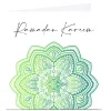 Best Personalised Roshah Designs Eid Card - Ramadan Kareem Green Eid