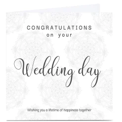 Outlet Personalised Roshah Designs Wedding Card - Lifetime of Happiness Premium Square|Wedding