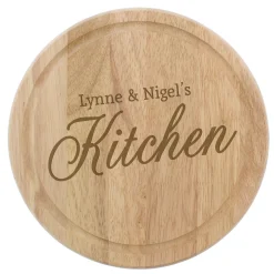 Discount Personalised Round Kitchen Chopping Board New Home Gifts|Engagement Gifts