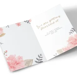 Discount Personalised Save The Date Card - Floral Chic Invitations|Wedding