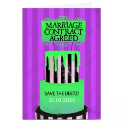 Best Personalised Save The Date Card - Marriage Contract Agreed Invitations|Wedding