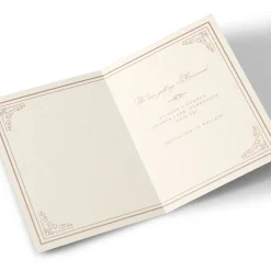 Card Factory Personalised Save The Date Card - Traditional Elegance