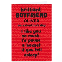 Card Factory Personalised Shout! Valentine's Day Card - Boyfriend Boxset