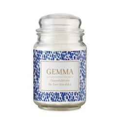 Card Factory Personalised Spotty Large Vanilla Scented Candle Jar