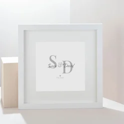 Discount Personalised Square Framed Print - Initials and Names Personalised Canvas & Wall Art|Photo Prints & Wall Art