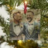 Outlet Personalised Square Glass Photo Christmas Tree Ornament Photo Gifts|Gifts For Couples