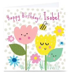 Sale Personalised Squirrel Bandit Birthday Card - Birthday Bee Kids For Niece|Premium Square