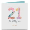 Discount Personalised 21st Birthday Card - Birthday Time! Any Recipient For Auntie|21St Birthday