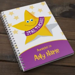 Discount Personalised Star Teacher Notebook Personalised Notebooks And Stationery|Notebooks & Stationery