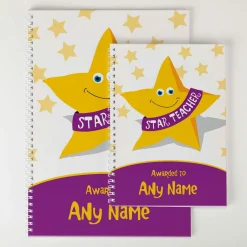Discount Personalised Star Teacher Notebook Personalised Notebooks And Stationery|Notebooks & Stationery