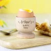 Kids Card Factory Personalised Stars Wooden Egg Cup