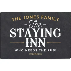 Card Factory Personalised Staying Inn Metal Sign