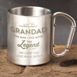 Card Factory Personalised Steel Mug - Grandad The Legend