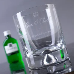Sale Personalised Stern Gin Glass With Miniature - Gin O'Clock Personalised Engraved Gifts|Engraved Gifts