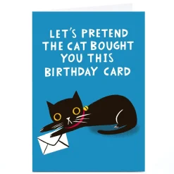 Personalised Stevie Studio Card - From the Cat BOY For Husband|For Boyfriend