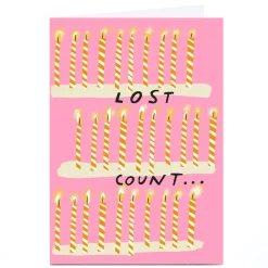 Card Factory Personalised Stevie Studio Birthday Card - Lost Count